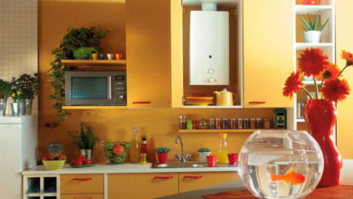 Фото - Газовый котел на кухне: как спрятать или вписать в интерьер
