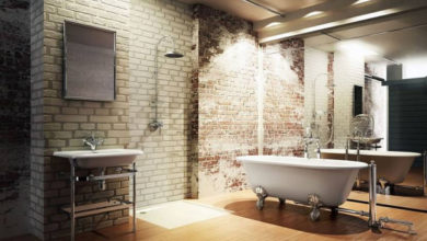 Фото - Оформление ванной комнаты под лофт: признаки стиля и варианты отделки
