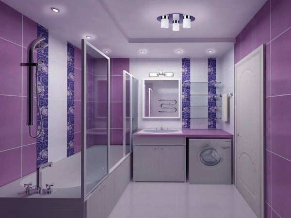 Фото - Ванная комната в сиреневых тонах: 35 потрясающих идей